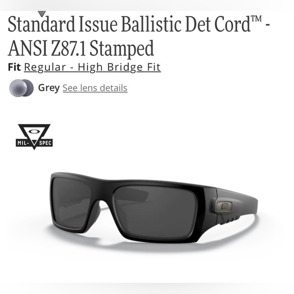 Oakley Accessories Oakley Standard Issue Ballistic Det Cord Sunglasses Poshmark